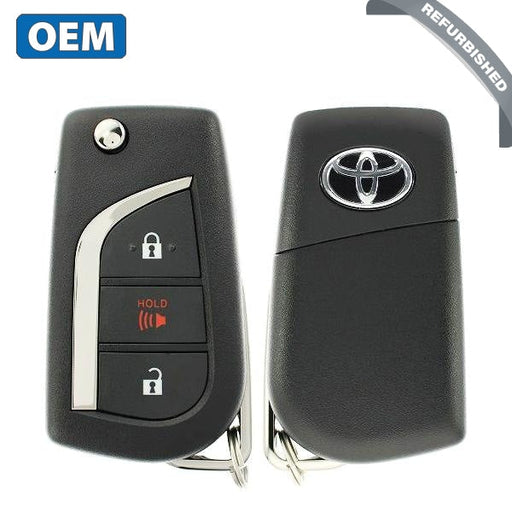 FCC: HYQ12BFB | Flip Remote Key for Toyota & Scion 2016-2021 | PN: 89070-12C20, 89070-12B00