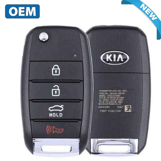 FCC: NYOSYEC4TX1611-(SC-4BT) | Flip Remote Key for Kia 2018-2021 | PN: 95430-H9800