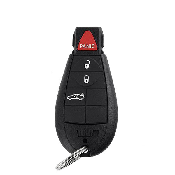 68058346AG 4-button Chrysler Fobik remote key on clean white background