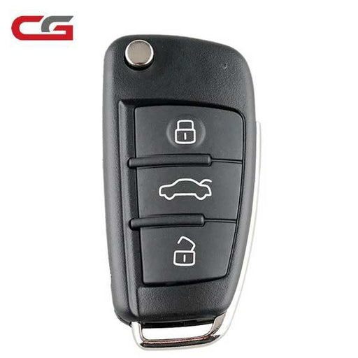 FCC: IYZ-3314 | Flip Remote Key for Audi 2006-2015 | PN: 4F0837220AG