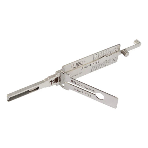 Genuine LISHI | 2-in-1 Pick & Decoder | HU100 v.3 Ign/Dr/Bt for Buick, Chevrolet, GMC | 8-Cut