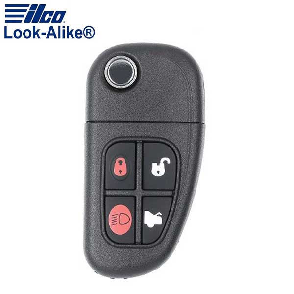 FCC: NHVWB1U241-/-CWTWB1U243 | Flip Remote Key for Jaguar 2000-2009 | PN: 1X43-15K601-AB