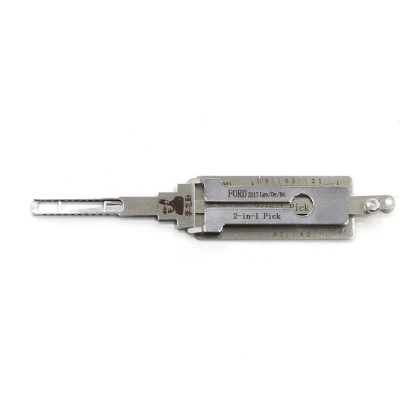 Genuine LISHI | 2-in-1 Pick & Decoder | FORD 2017 for Ford & Lincoln | 10-Cut Ign/Dr/Bt