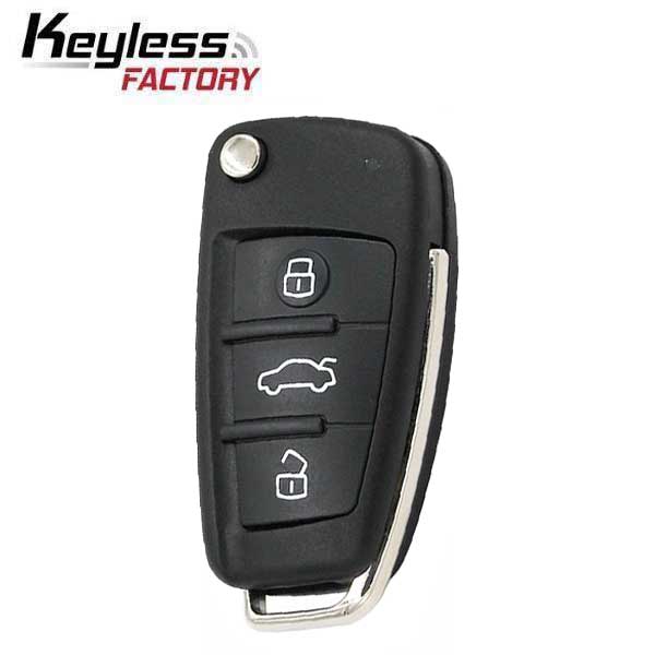 FCC: IYZ-3314 | Flip Remote Key for Audi 2006-2015 | PN: 0657660023S
