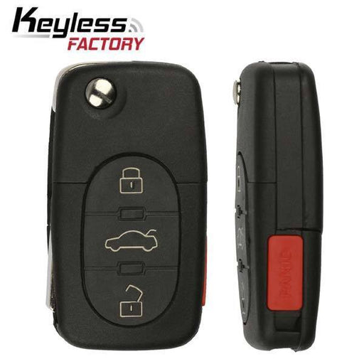 FCC: MYT8Z0837231 | Flip Remote Key for Audi 1997-2006 | PN: 4D0837231P