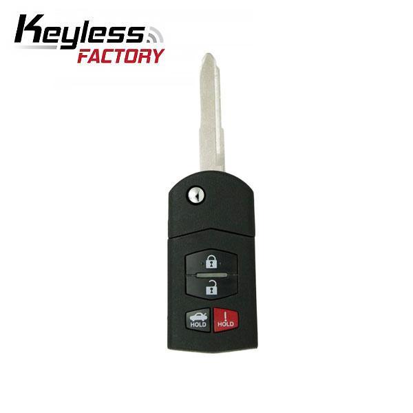 FCC: BGBX1T478SKE125-01 | Flip Remote Key for Mazda 2006-2015 | PN: BBM4-67-5RY