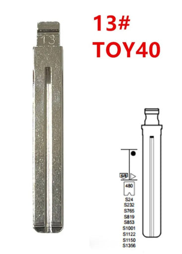 KEYDIY - TOY40 - Flip Key Blade - #13