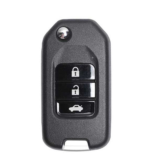 Xhorse ID: XKHO00EN | Wired Remote Key (3 Button) for VVDI Key Tool | Honda Style