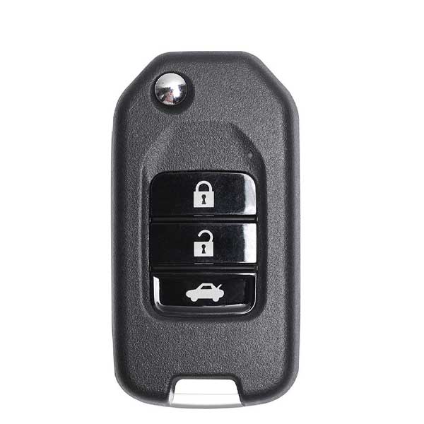 Xhorse ID: XKHO00EN | Wired Remote Key (3 Button) for VVDI Key Tool | Honda Style