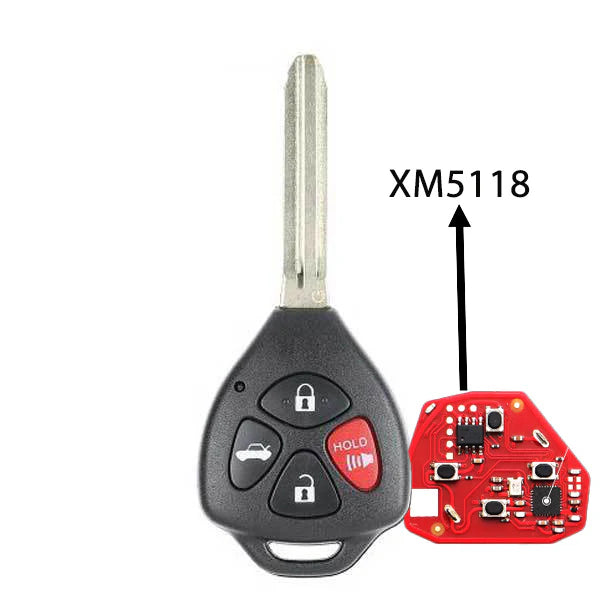 Xhorse ID: XKTO22EN | Wired Remote Key (4 Button, No Transponder)