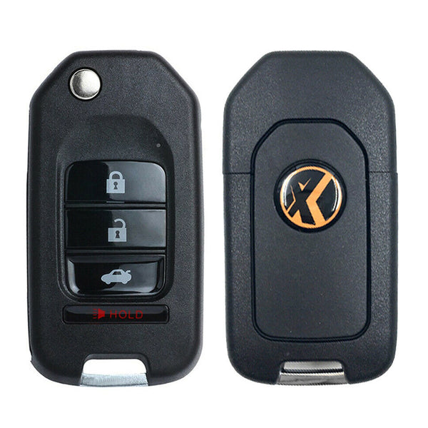 Xhorse ID: XKHO01EN | Wired Remote Key (4 Button, No Transponder) for Honda