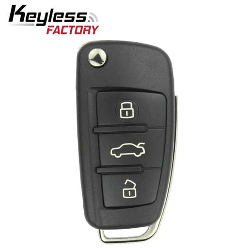 FCC: IYZ-3314 | Flip Remote Key for Audi 2006-2015 | PN: 4F0837220
