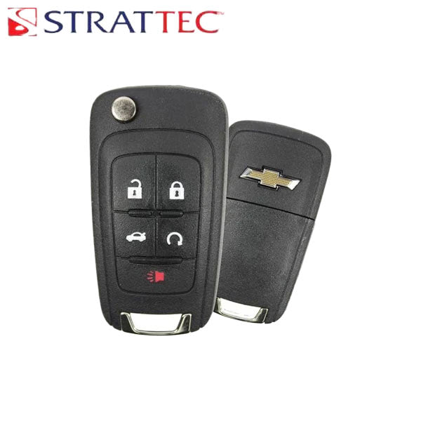 FCC: OHT01060512,-V2T01060512,-V2T01060514,-AVL-B01T1AC,-AVL-B01T2AC | Flip Remote Key for Chevrolet 2010-2019 | PN: 5912545