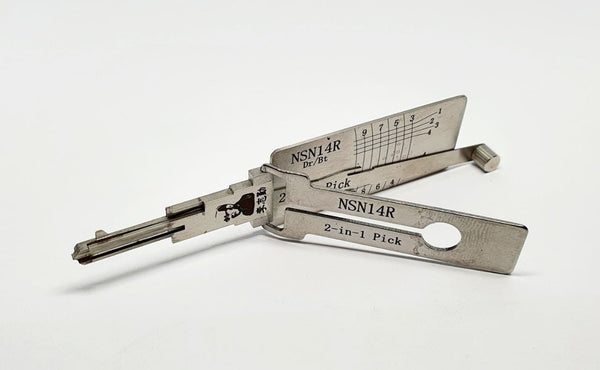 Genuine LISHI | 2-in-1 Pick & Decoder (Dr/Bt) | NSN14R for Nissan & Subaru | 10-Cut