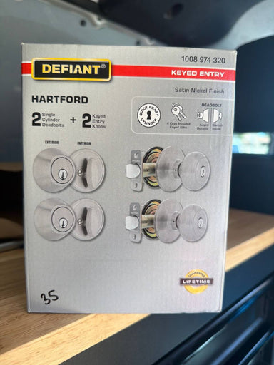 Defiant Hartford door lock set